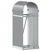 Portalegna chiaro 40 x 45 x 100 cm acciaio zincato grigio 02_0043817