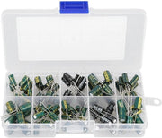 Assortimento condensatori elettrolitici - 100 pezzi - Condensatori audio di alta qualità - 10 valori 10V-63V - Per circuiti audi - Perfetti