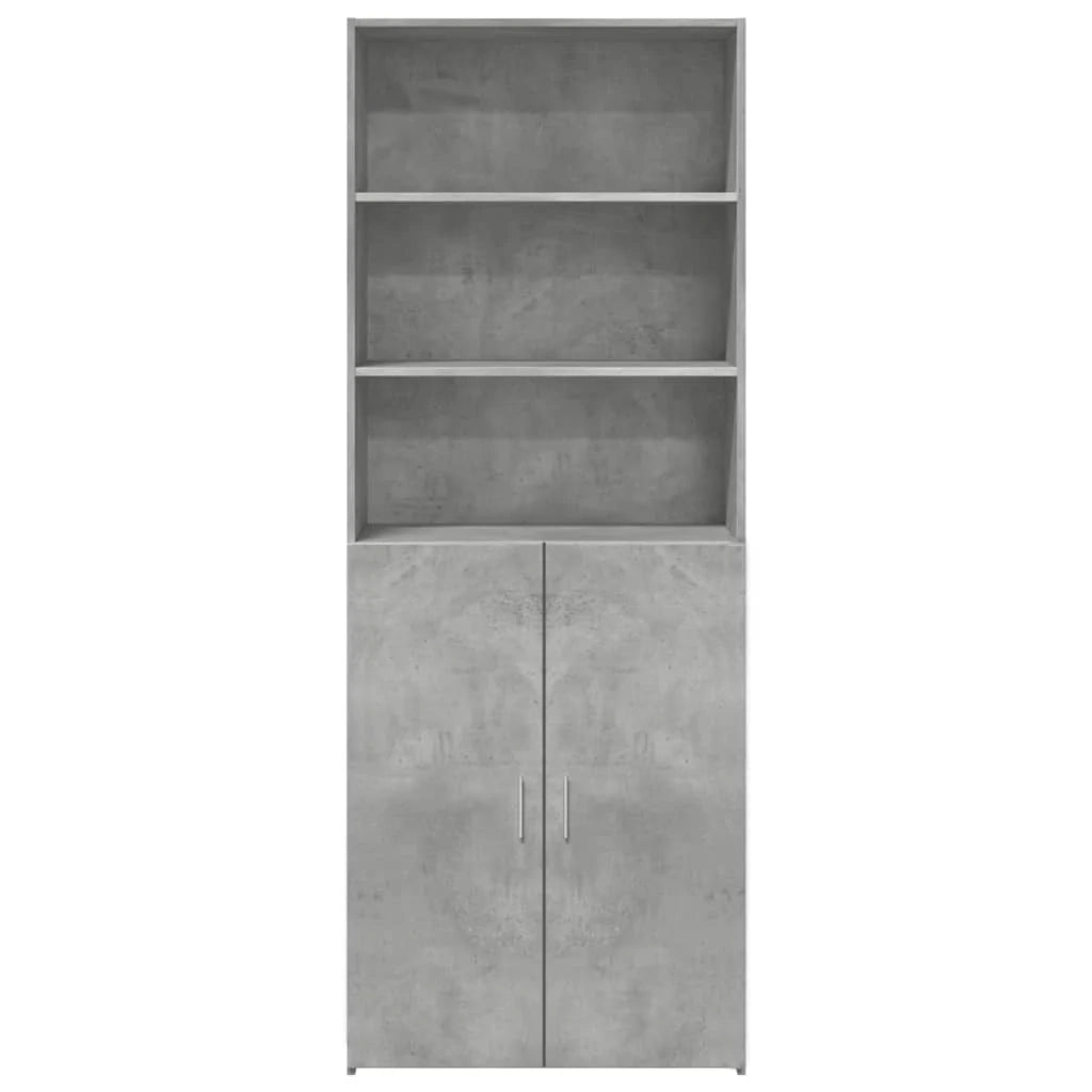 Credenza buffet cassettiera mobile contenitore organizer cucina soggiorno soggiorno alto 70 x 42,5 x 185 cm derivati ​​del legno grigio 02_0034717