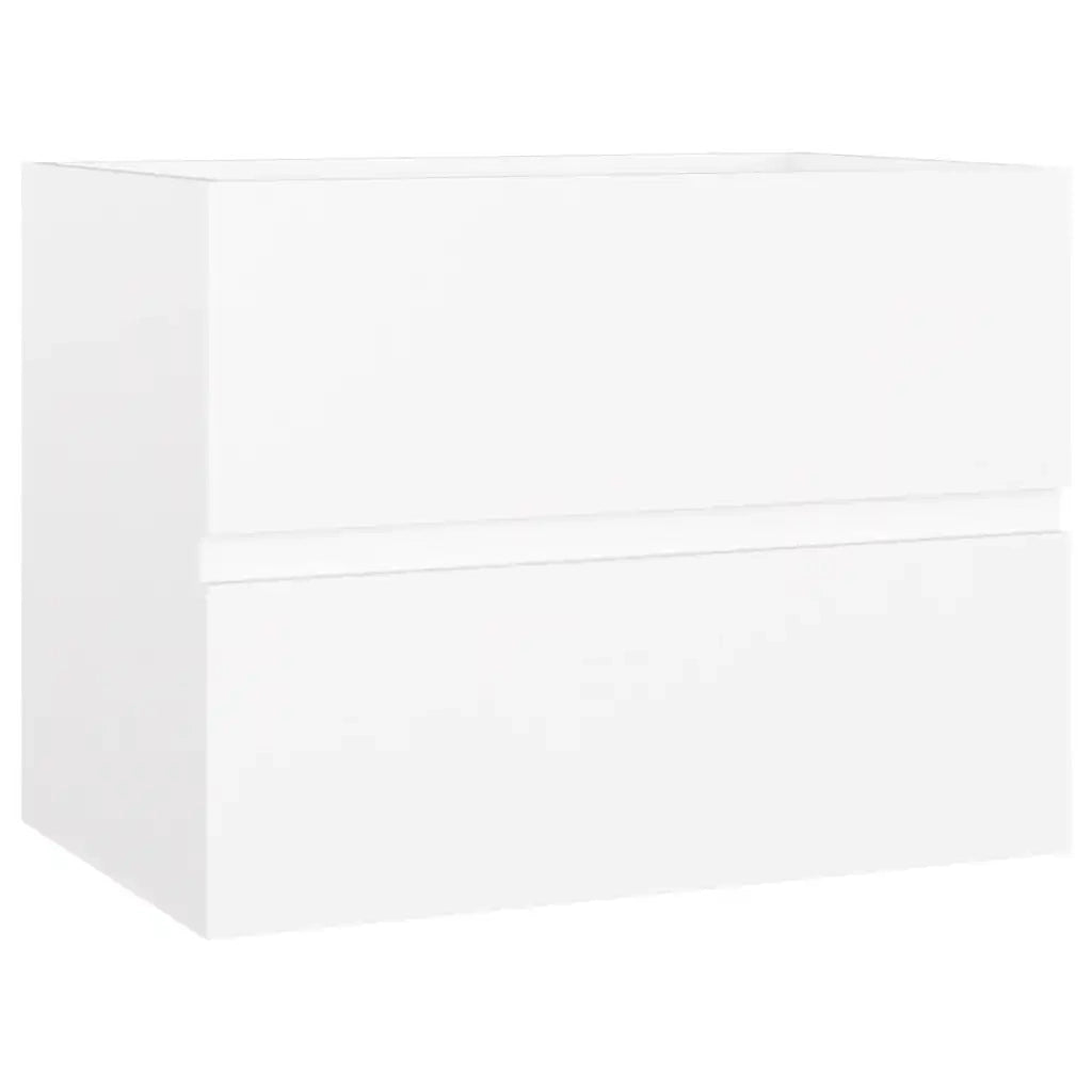 Set Mobili da Bagno Bianco in Legno Multistrato 3071675