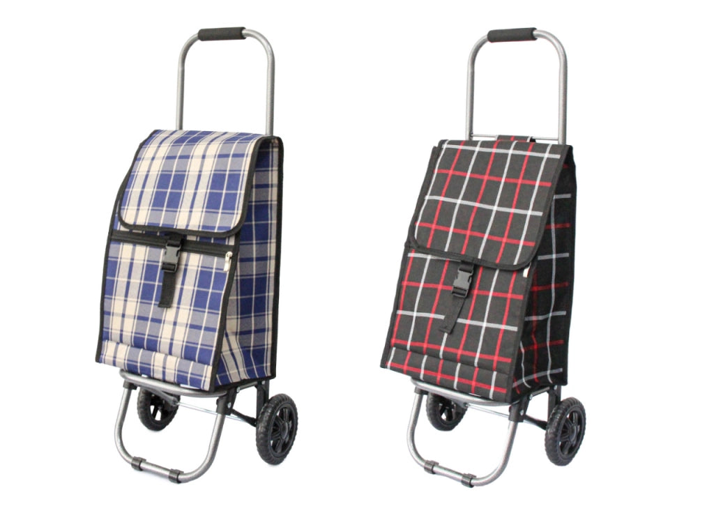 Carrello Spesa Con Ruote Trolley Portaspesa Con Manico Amilcare - Carrello - Blu