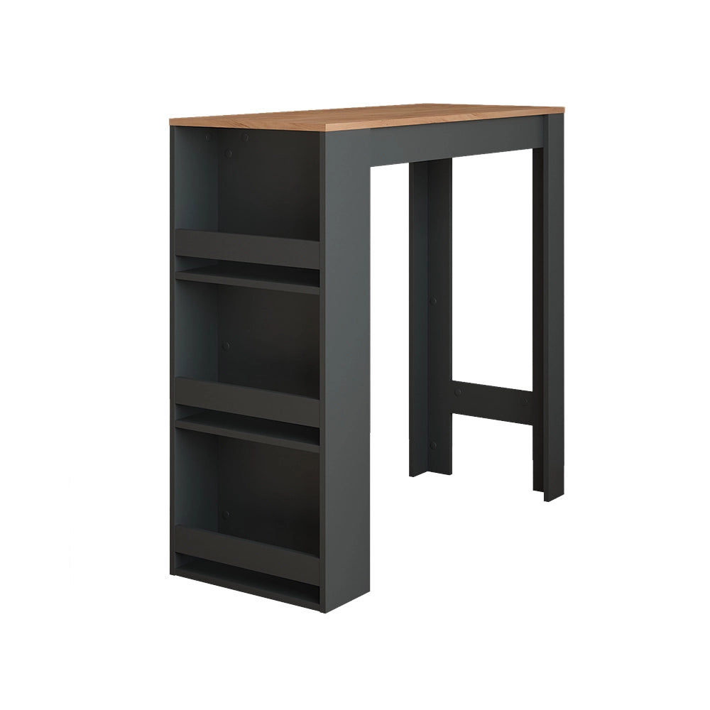 Vicco Tavolo da bar Quercia dorata/antracite 45 x 110 cm