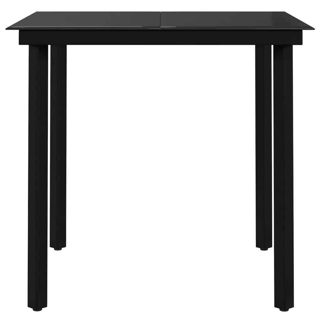 Set da Pranzo per Giardino 3 pz Marrone e Nero cod mxl 39869