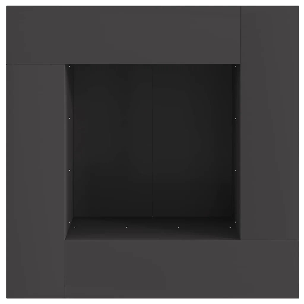 Focolare Nero 80 x 80 x 40 cm Acciaio CFW8754259