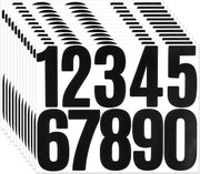 Etichette Sticking Self-adhesive per Numeri di Casa - Impermeabili - Nera - Etichette per Indirizzo - Per Postini e Porte