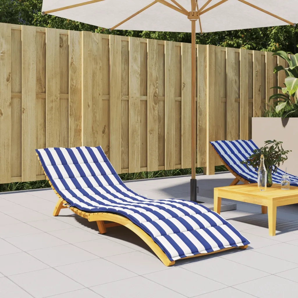 Cuscino per Lettino a Righe Bianche e Blu in Tessuto Oxford 361421