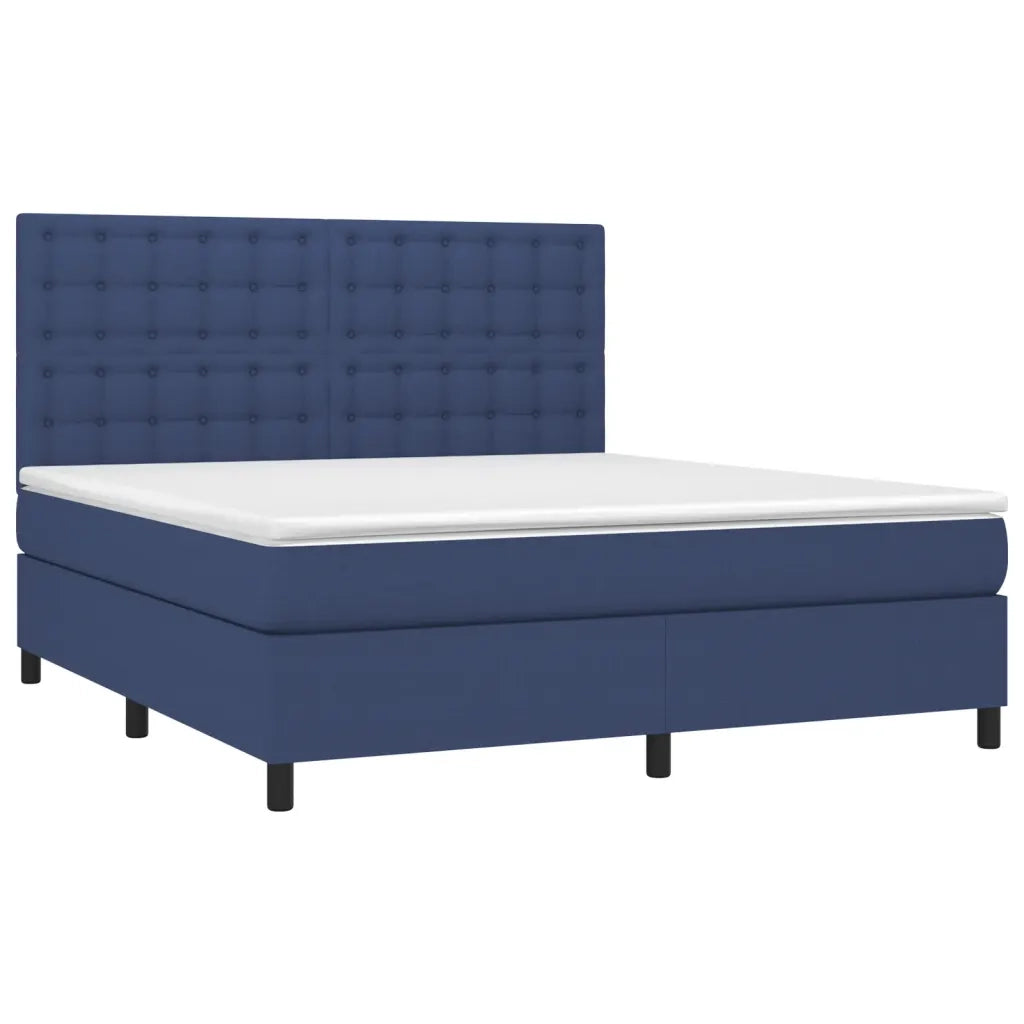 Giroletto a Molle con Materasso Blu 180x200 cm in Tessutocod mxl 77193