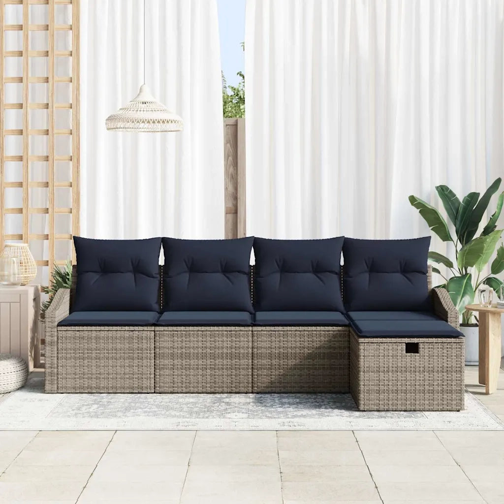 Set di divani con cuscino 5 pcs polyrattan 3360596