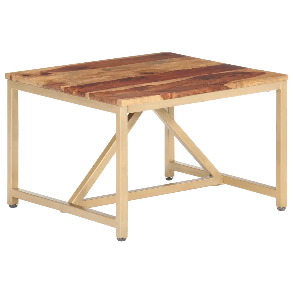 Tavolino Laterale-Tavolino da soggiorno-Tavolo 60x60x40 cm in Legno Massello
