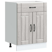 Pensile da cucina | Base da Cucina Lucca Grigio Sonoma in Legno Multistrato
