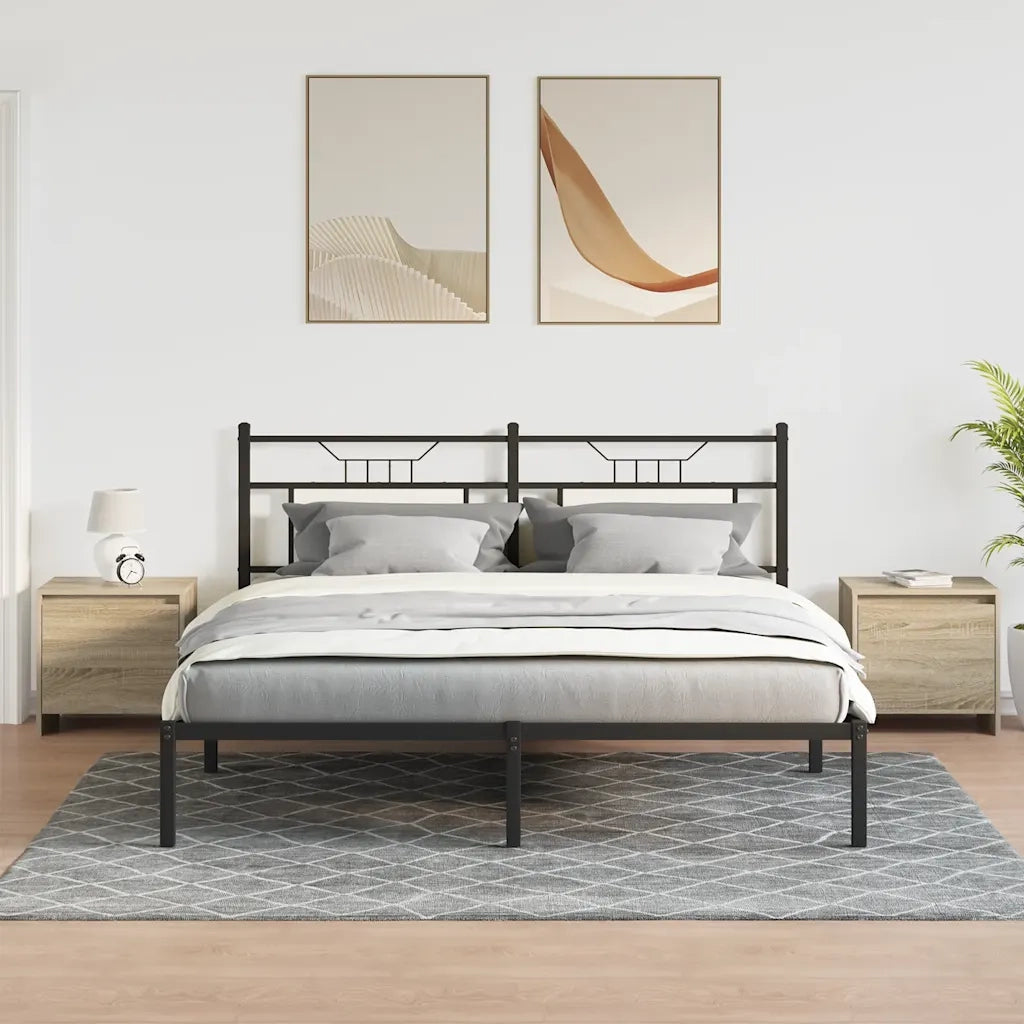 Comodini 2 pz-Set di 2 Tavolino da notte Rovere Sonoma 45x34x44,5 cm in Truciolato