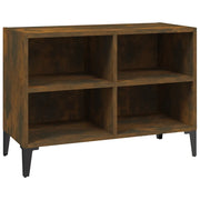 Mobile TV | Armadietto TV | Mobile Porta TV con Gambe in Metallo Rovere Fumo 69,5x30x50 cm
