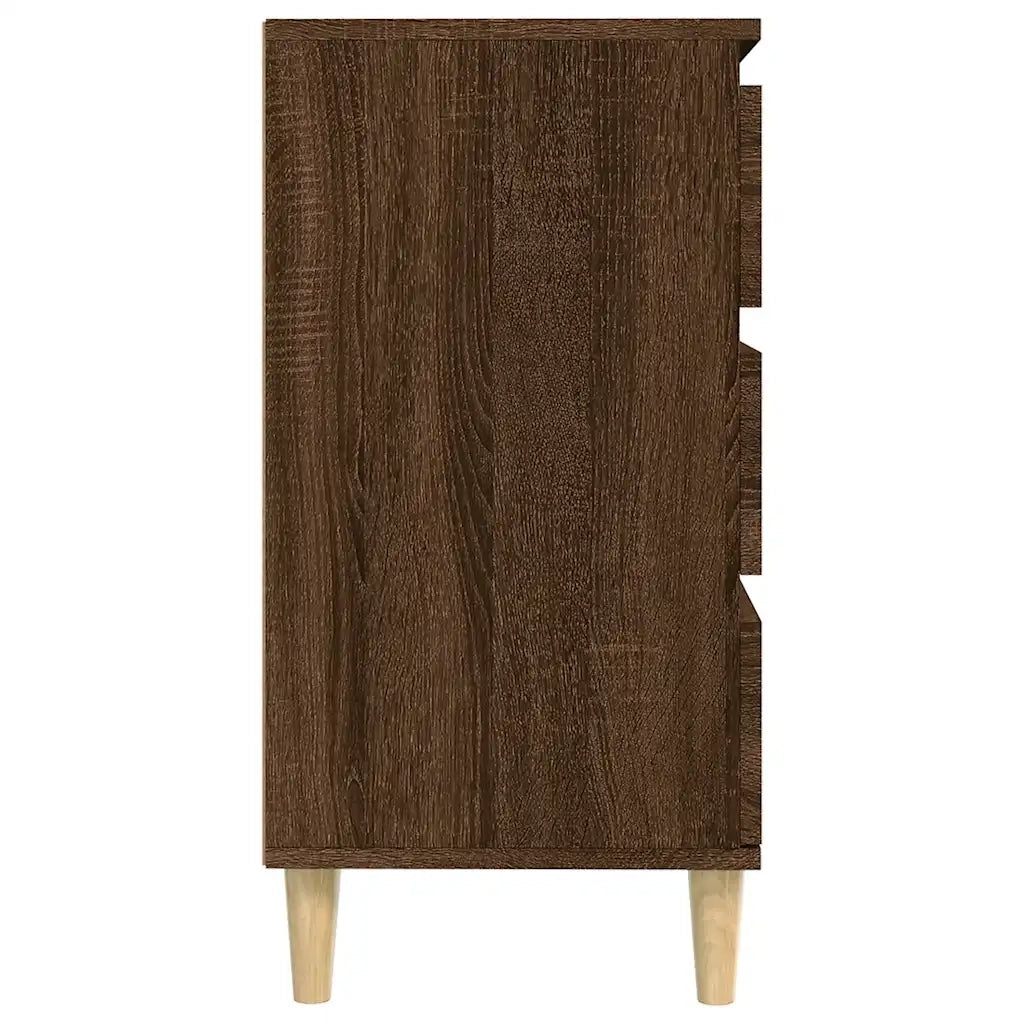 Credenza Rovere Marrone 60x35x70 cm in Legno Multistrato 823047