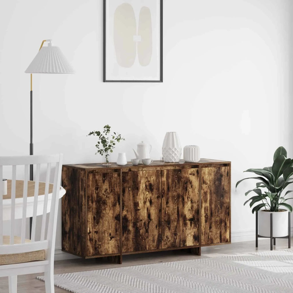Credenza Rovere fumé 135 x 41 x 75 cm Legno multistrato 3333890
