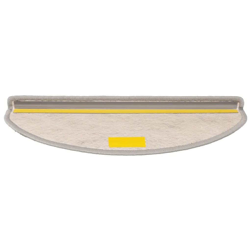 Tappeti Autoadesivi Scale Aspetto Sisal 15 pz 65x21x4cm Argento 326871