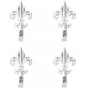 Trade Shop - 15pz Ganci Appendi Argento 3cm Appendino Per Quadri Giglio Fiorentino Con Chiodi -