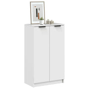 Scarpiera Bianco Lucido 59x35x100,5 cm in Legno Multistrato 811445