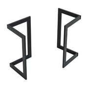 Set di 2 Gambe Kaskinen per Mobili Fai da Te Altezza 72 cm Acciaio Nero [en.casa]