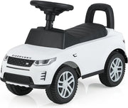 Macchinina Cavalcabile per Bambini, Macchina a Spinta con Clacson, Suoni del Motore e Spazio di Stoccaggio, Auto Giocattolo per Bambini da 1-3 Anni (Bianco)
