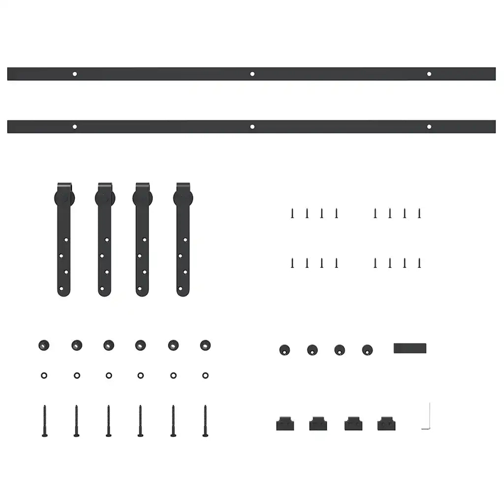 Kit Anta Scorrevole per Armadio 183 cm in Acciaio al Carbonio 4009666