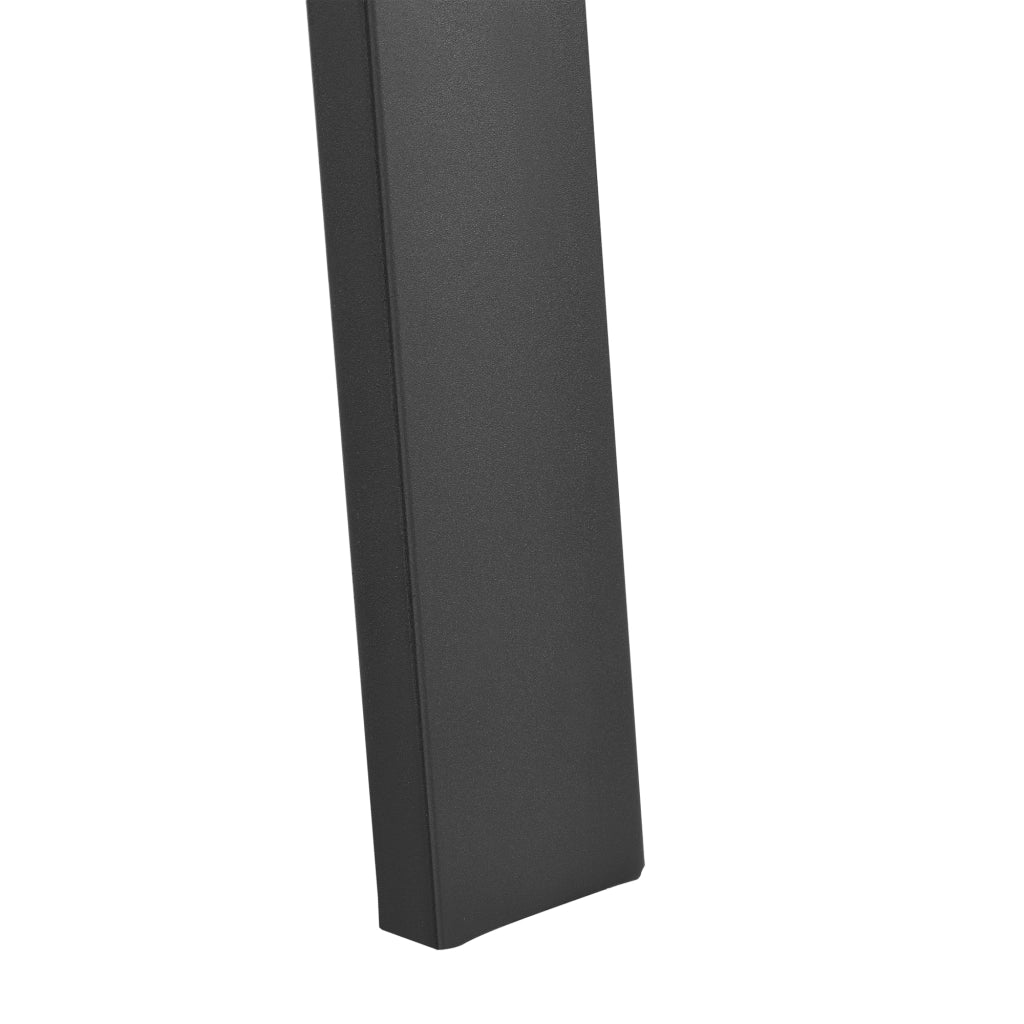Set di 2 Gambe in Acciaio 'Kraftisried' per Tavolo Fai da Te - Altezza 72 cm - Nero Opaco [en.casa]