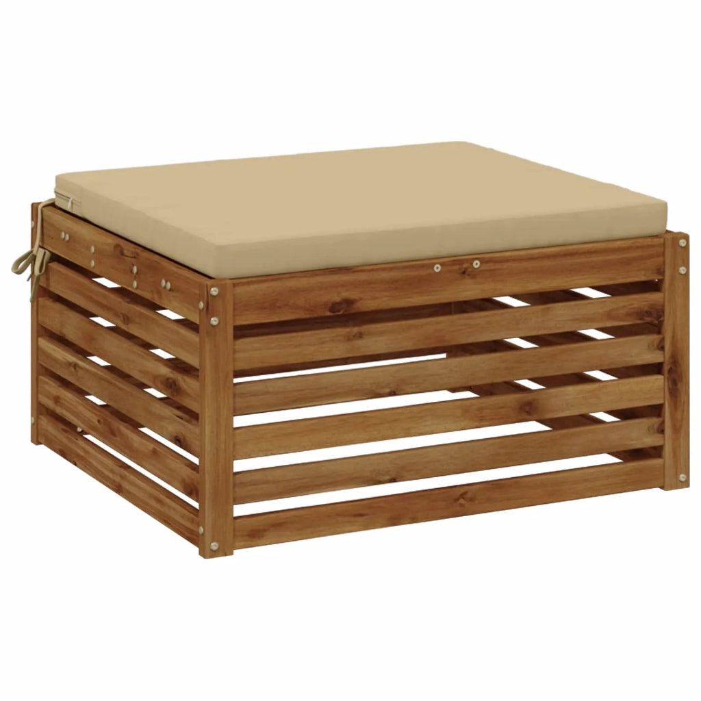 Cuscino per Sedia in Unico Pezzo SOEST 100% Poliestere Beige 944843