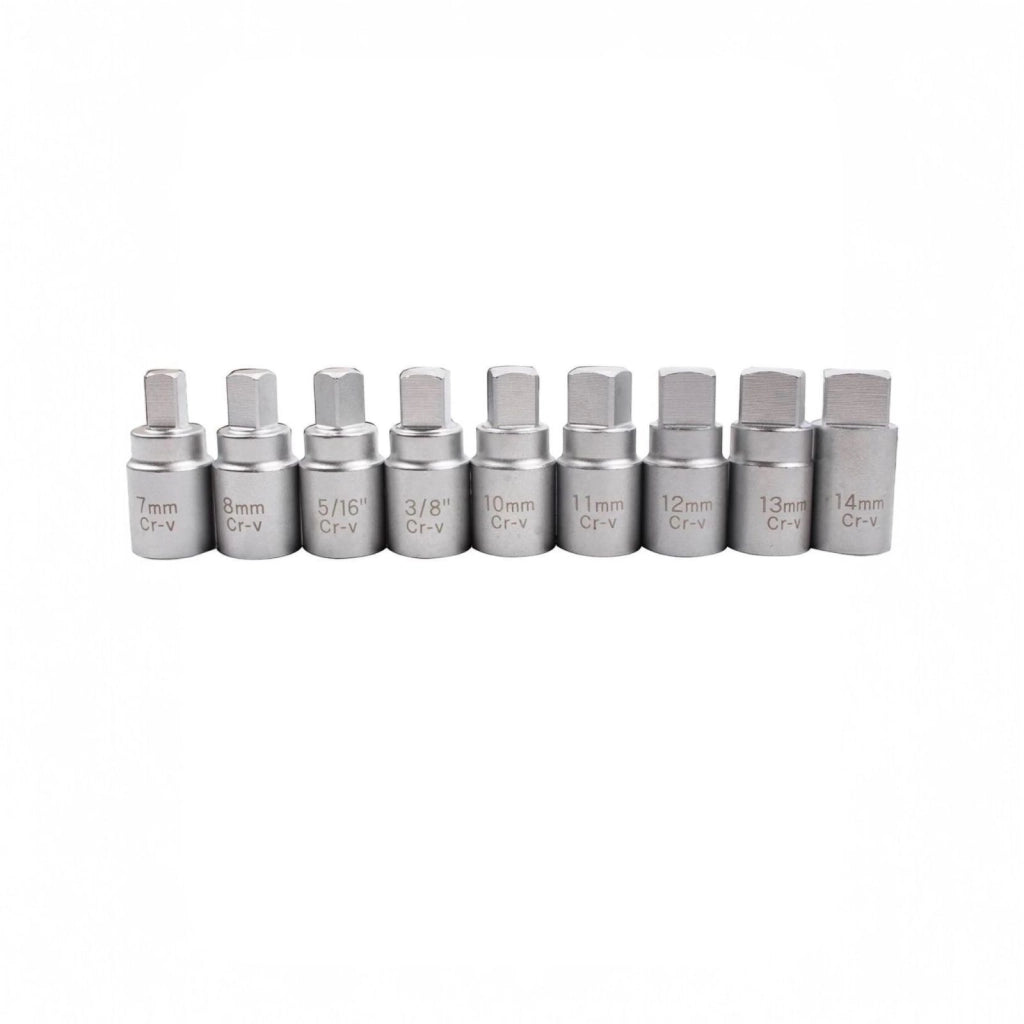 Set 21 Chiavi Bussola per Tappi Scarico Coppa Olio 3/8"+valigetta Art.867211