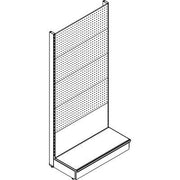 SCAFFALE MARKET A PARETE - SCHIENALE MIX RAL 9016 CM 100 H.CM 215
