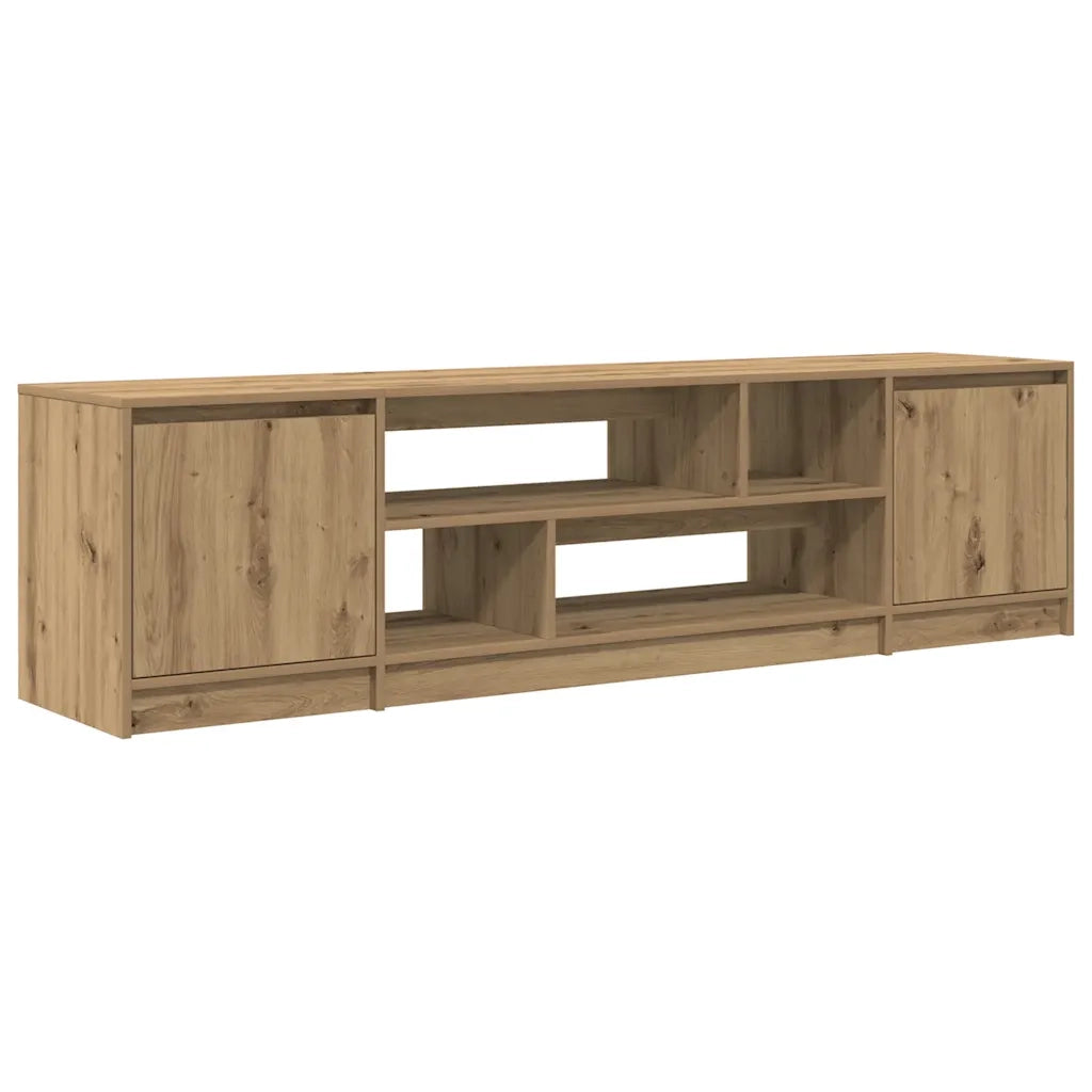 Mobile Porta TV Rovere Artigianale 188,5x41x50cm in Truciolato 3328425