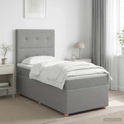 Letto box spring con materasso Grigio Chiaro 80 x 200 cm 3453753