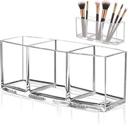 Organizzatore di trucco ereditario custodia spazzola - trasparente - adatto per un'ottimale conservazione del trucco - 1 pezzo - Plastica