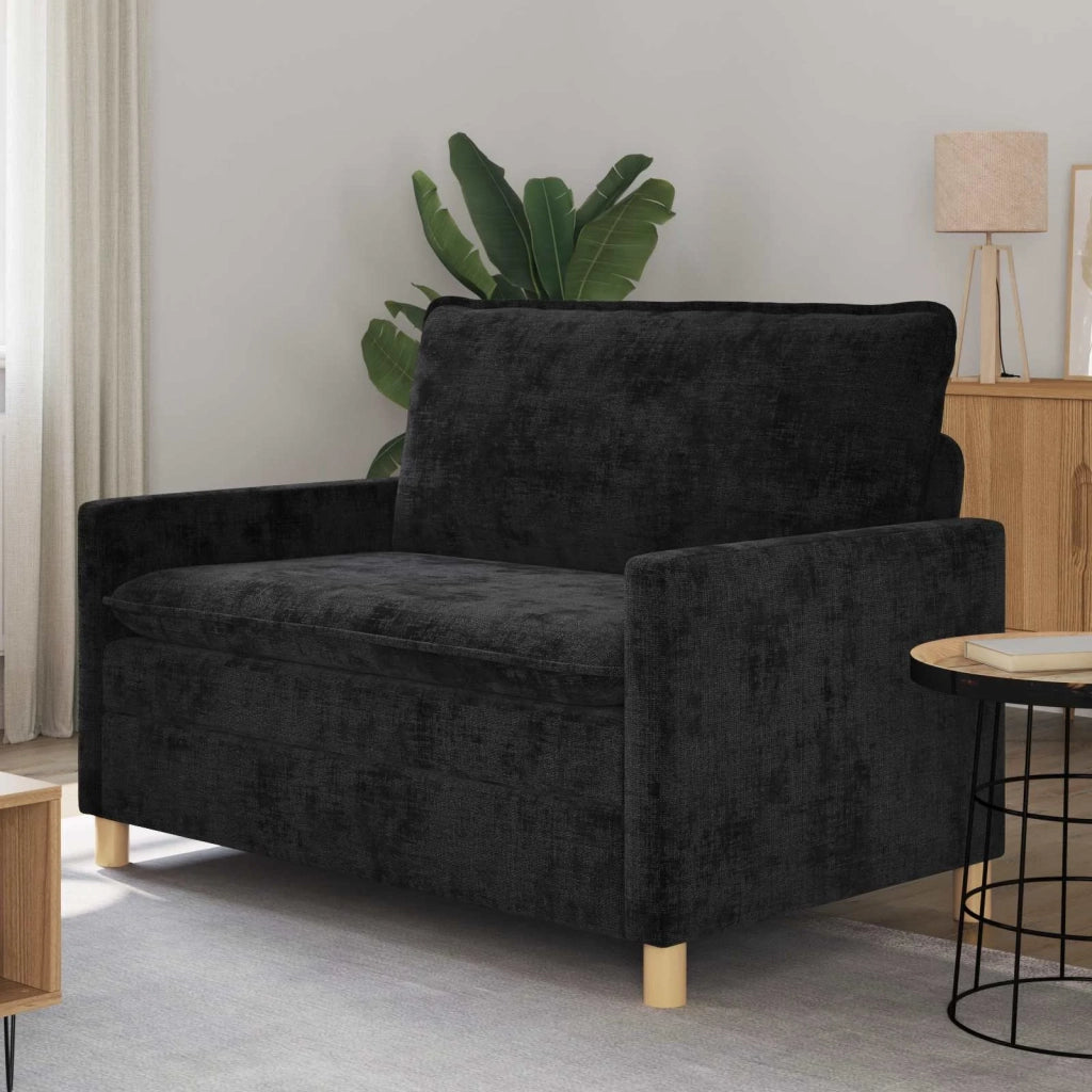 Divano Nero 126 x 81 x 87,5 cm Poliestere