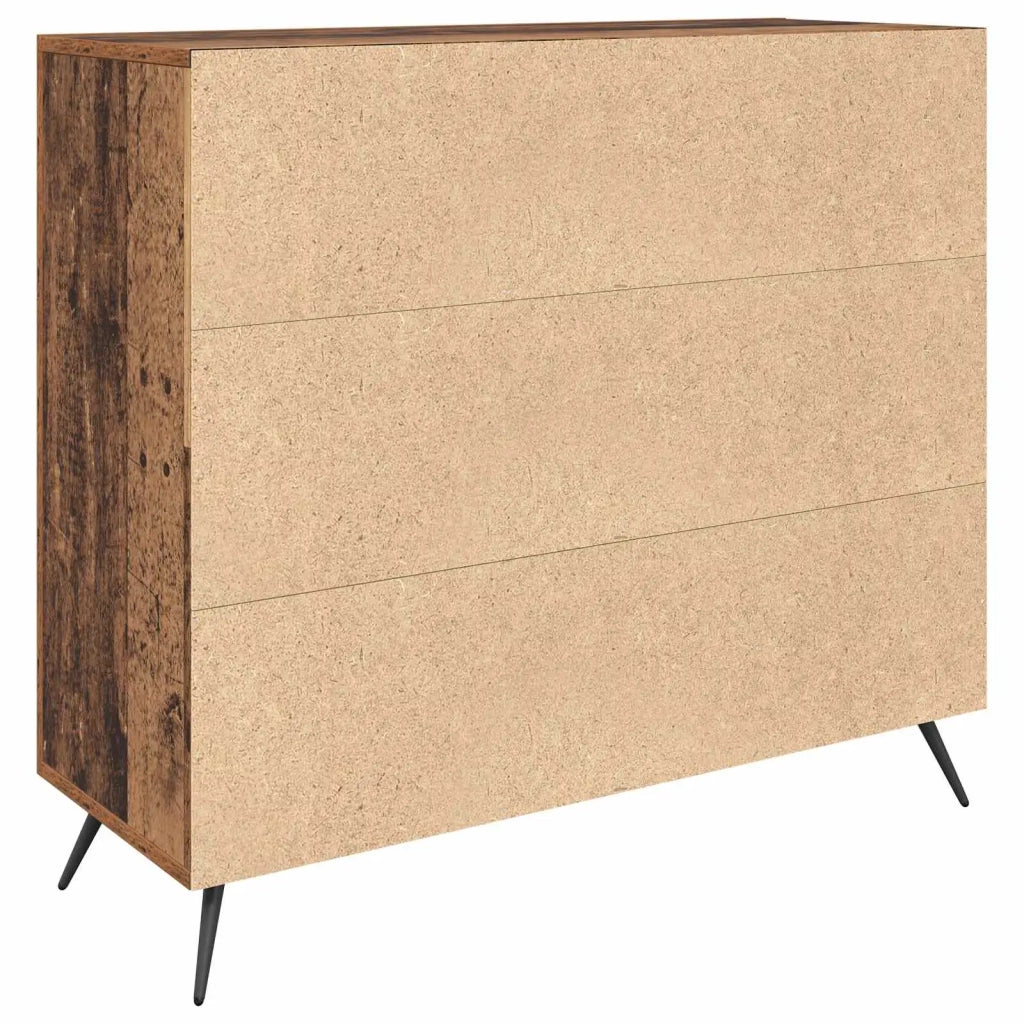 Credenza | Madia | Buffet da pranzo | Armadio da pranzo Legno vecchio 89,5 x 34 x 80 cm Legno multistrato