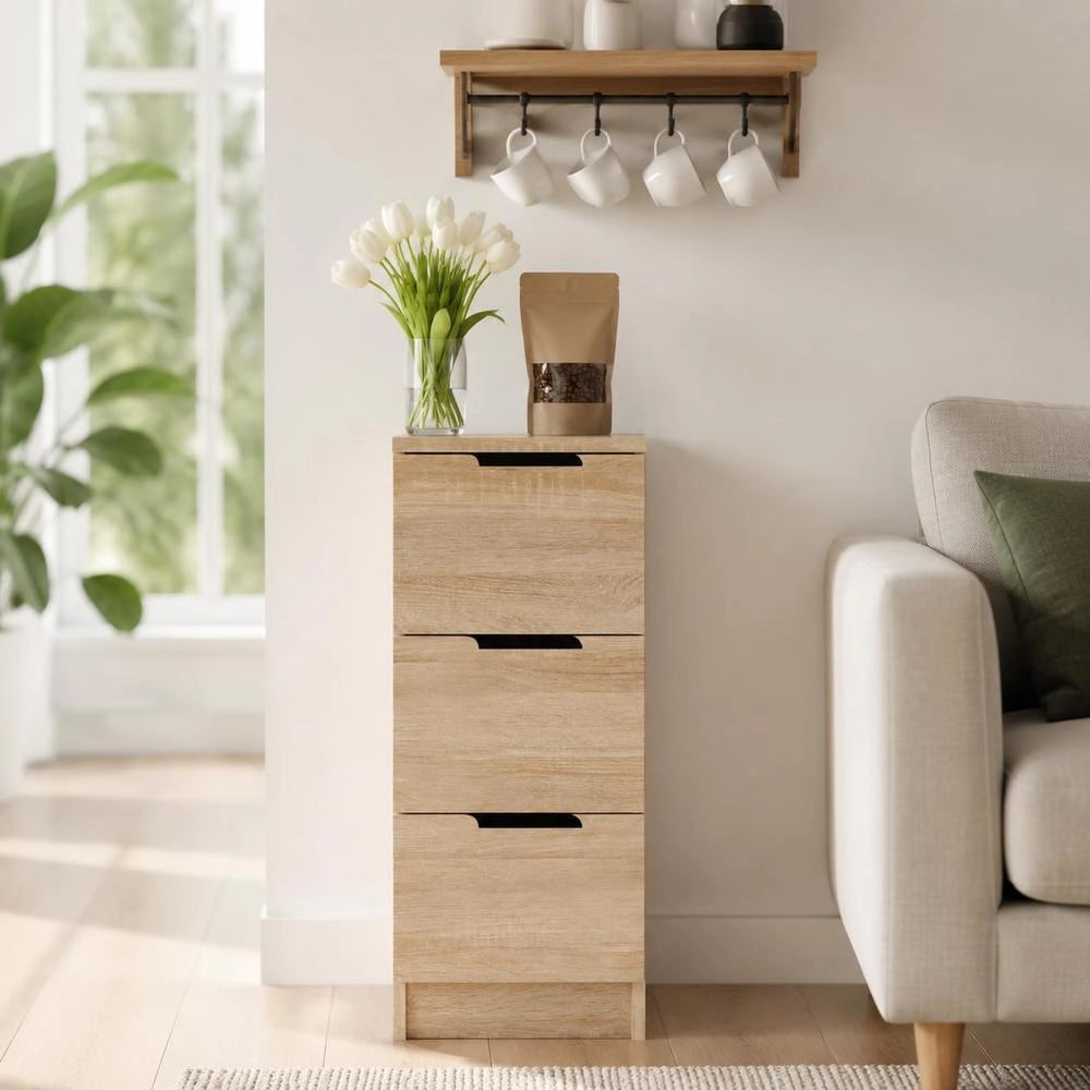 Sideboard Sonoma Oak 30x30x70 Cm Wood Material