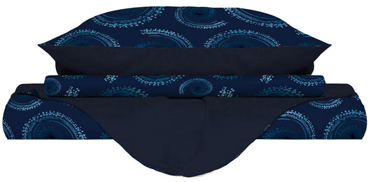 Copripiumino Singolo Double Face con Federe Stampato Vortex