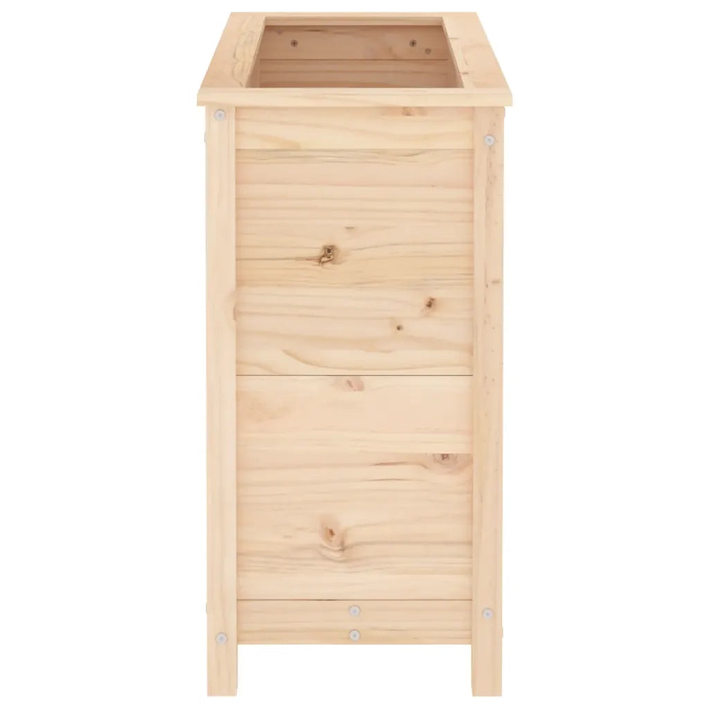 Fioriera | Cassetta per fiori | Vaso da Giardino 82,5x40x78 cm in Legno Massello di Pino