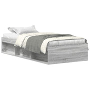 Letto singolo | Letto per adulti | Giroletto Grigio Sonoma 75x190 cm Small Single