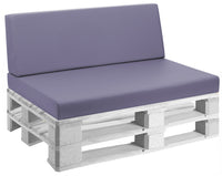 Cuscini per Pallet 120x80 cm Seduta e Schienale in Similpelle Mariotti Reforma Lilla