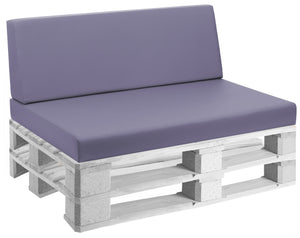 Cuscini per Pallet 120x80 cm Seduta e Schienale in Similpelle Mariotti Reforma Lilla