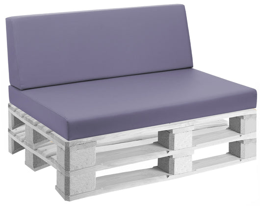 Cuscini per Pallet 120x80 cm Seduta e Schienale in Similpelle Mariotti Reforma Lilla