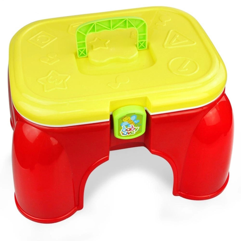 Trade Shop - Sgabello Sediolina Giocattolo Con Formine Incastro Luci Suoni Gioco Per Bambini -
