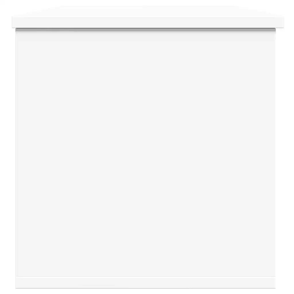 vidaXL Contenitore Portaoggetti Bianco 102x35x35 cm in Truciolato