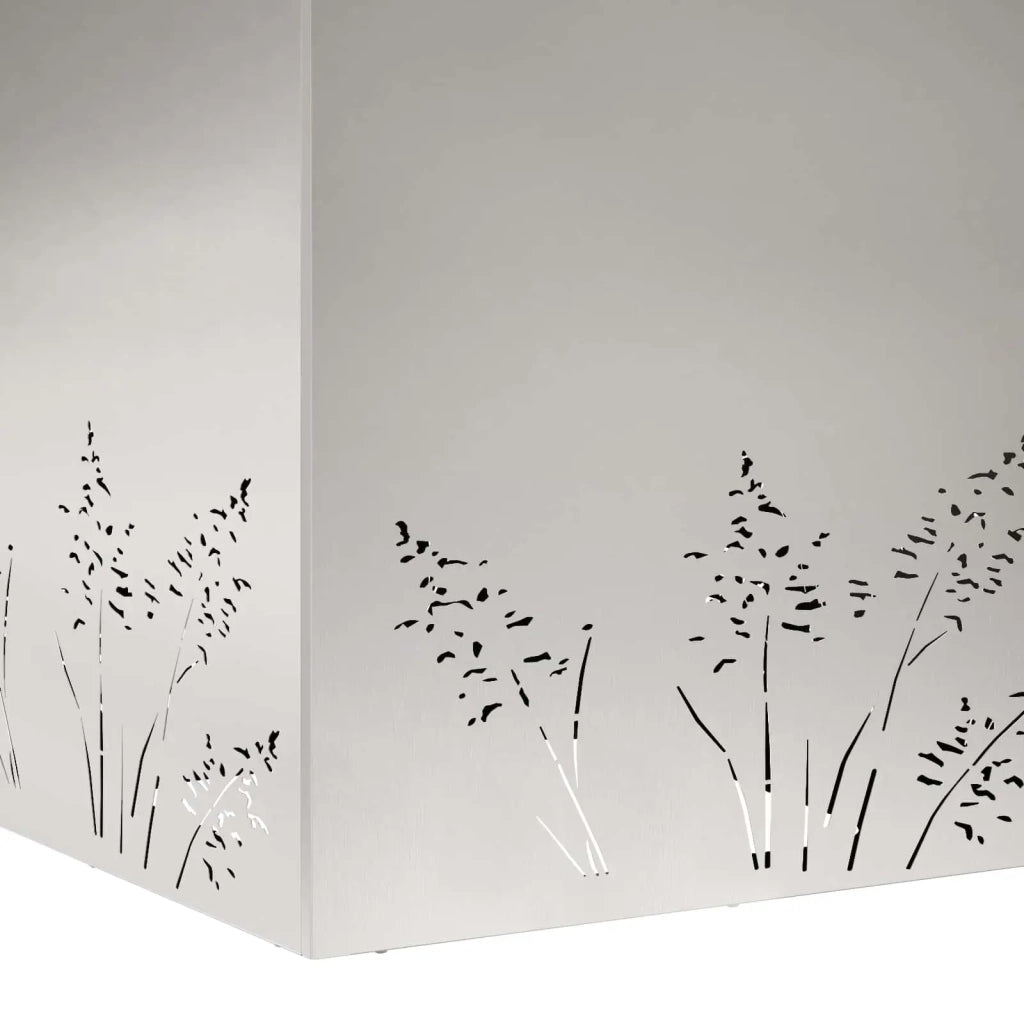 Vaso da giardino Argento 50 x 50 x 49 cm Acciaio Inox 8005800