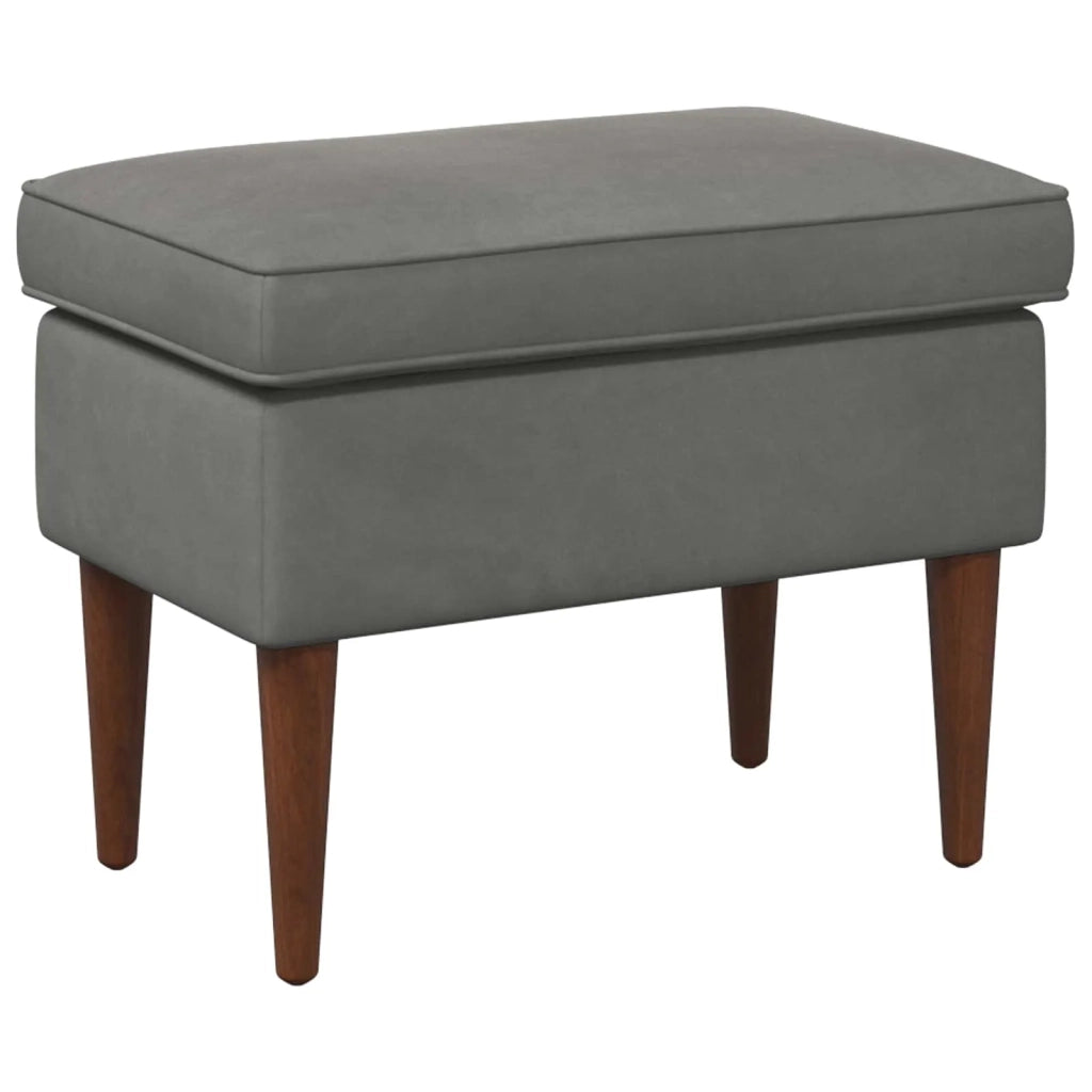 Poggiapiedi Grigio Scuro 55 x 35 x 41 cm Velluto 42029996