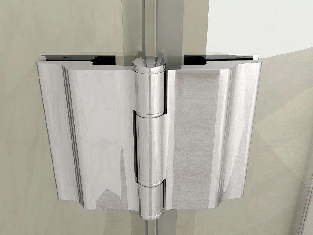 Box doccia semicircolare, due ante battente cristallo 8mm Pura 80x80 cm