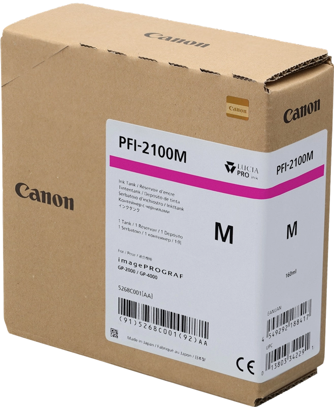 Canon PFI-2100 M cartuccia d'inchiostro 1 pz Originale Magenta