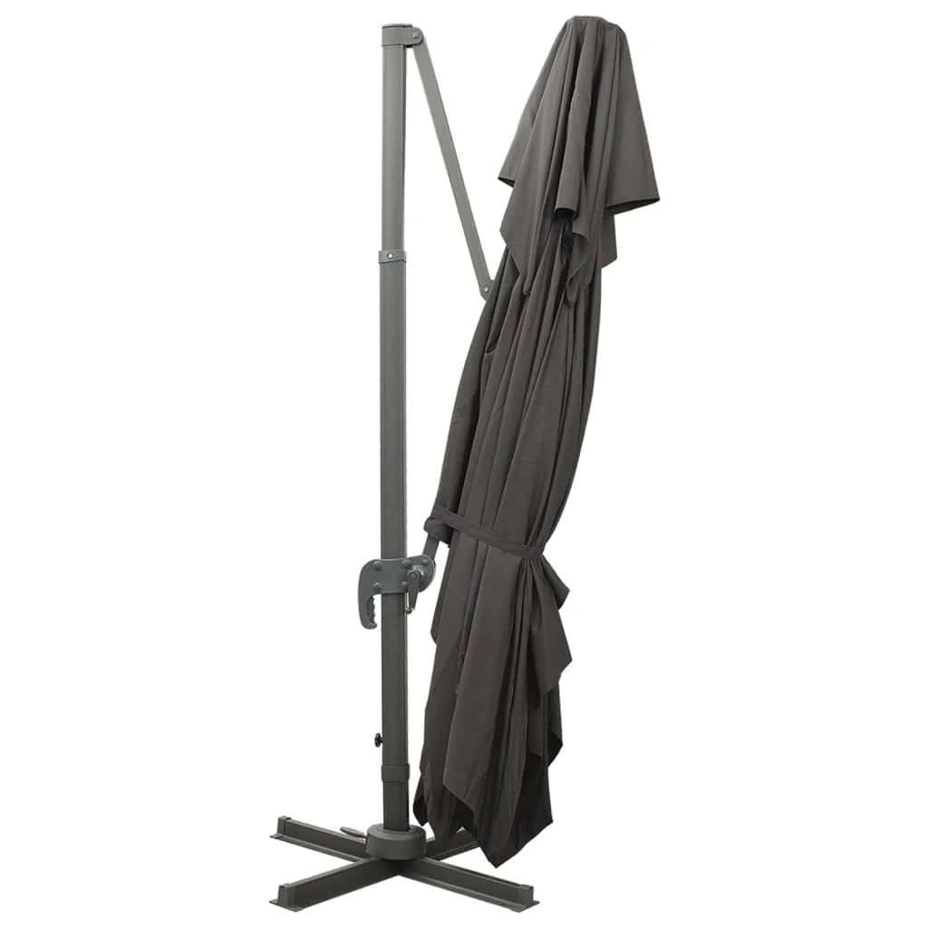 Ombrellone a braccio doppio antracite 400 x 300 cm 02_0008565