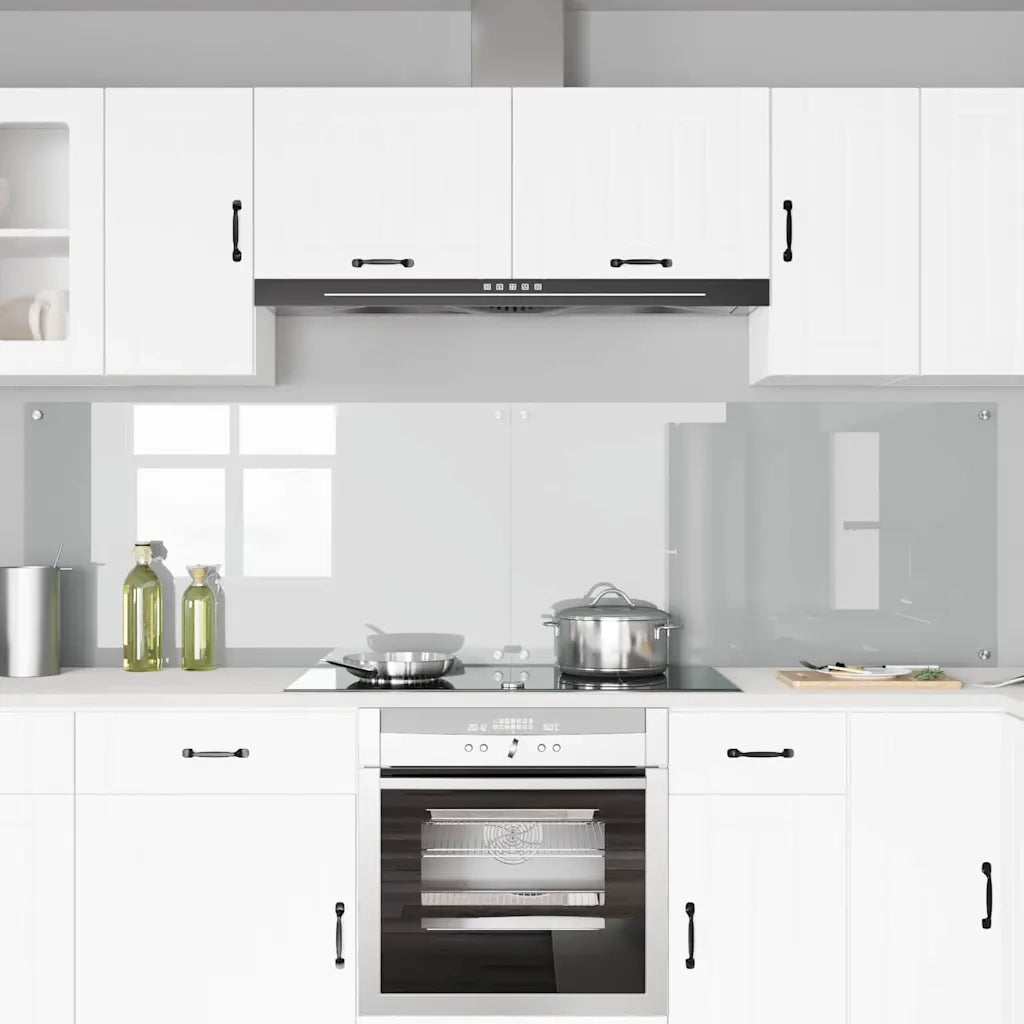 Rivestimento da Cucina 2 pz-Set di 2 Paraschizzi per Cucina Trasparente 110 x 60 cm
