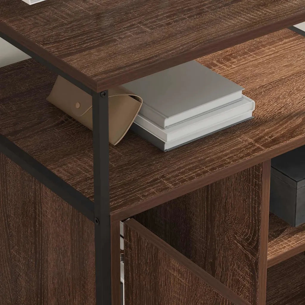 Cabina con Stazione di Ricarica Rovere Marrone 61 x 46 x 67 cm 859834