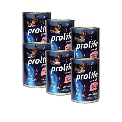 PROLIFE UMIDO CANE 6X400GR ADULT AGNELLO & RISO SMART MEDIUM/LARGE